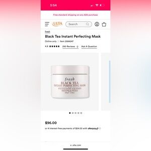 Brand new Fresh black tea mask